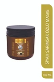 Naturix Tuzsuz Saç Maskesi Tüm Saç Tipleri Için Doğal Siyah Sarımsak Özlü 500 Ml Saç Bakım Maskesi - 1