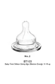 Babytime Bt103 Silikon Geniş Ağız Biberon Emziği No:2 - 2