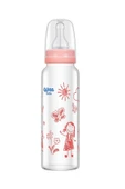 Wee Baby Isıya Dayanıklı Cam Biberon 240 ml - Pembe - 1