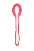 mycey Taşıma Kutulu Mama Kaşığı - Yumuşak Uçlu - Pembe - 2