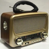 Güneş Enerjili Nostaljik Fm Aux Usb Müzik Çalar Rt-819 - 1