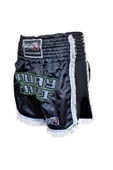 DragonDo MT3020 Apache Muaythai Şortu Siyah Püsküllü Şort Nakışlı Muay Thai Şortu - 3