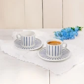 GÜRAL PORSELEN Mental 4 Parça 2 Kişilik Kahve Takımı 6733 thumbnail 3