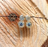 332 L  Çelik Kararmaz Figürlü  Küpe - 1