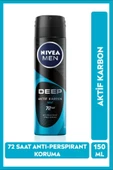 NİVEA MEN DEODORANT DEEP BEAT ERKEK SPREY 150 ML - 1