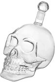 Crystal Head Kuru Kafa Cam Şişe Viski Likör Hediyelik Sürahi 550 Ml - 1