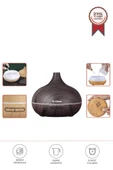 Torima SL-168 Koyu Ahşap Humidifier Hava Nemlendirici Ledli Aroma Terapisi Dekoratif Buhar Makinesi - 1