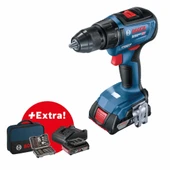 Bosch Professional GSR 18V-50 2x 2.0 Ah Delme/Vidalama Makinesi + 43 Parça Set + Çanta - 06019H5004 - 1