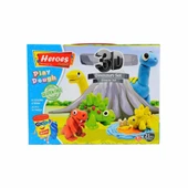 Nessiworld ERN-568 Heroes 3D Dinazor Oyun Hamur Seti - Eren Oyuncak - 2