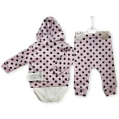 Unisex Bebek Takım 3'lü Set: MCELCI %100 Pamuk Organik Bebek Giyim - 10