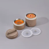 Aryıldız Bento Lunch Box Yemek Termosu Katlı Haki 1200 Ml Ar262276 - 1
