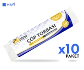 Atiplast Çöp Torbası Endüstriyel Jumbo Boy 400 gr 80 x 110 cm Mavi 10 Rulo - 2
