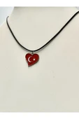 Ay Yıldız  Figürlü İpli Unisex Kolye - 1