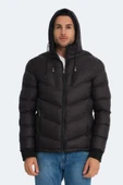 Slazenger St23je166-500 Siyah Erkek Witness Kapşonlu Şişme Mont - 1