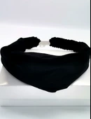 Siyah Lüks Lastikli Bandana - 1