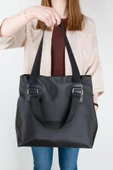 Monalisa Home Patlı Kadın Shopper Omuz Çantası - 4