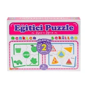 7194 Çark Puzzle Renkler Şekiller -Dıytoy - 1