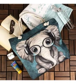 Monalisa Home Kadın plaj çantası rengarenk desenli - 1