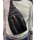 Monalisa HomeNewish Çapraz Göğüs Ve Omuz Çantası BodyBag Siyah (Boy:30cm En:16cm) - 2