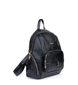 Monalisa Home Kadın Çok Bölmeli Yıkama Deri Sırt Çanta - 1