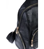 Monalisa Home Kadın Çok Bölmeli Yıkama Deri Sırt Çanta - 3