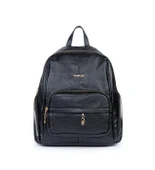 Monalisa Home Kadın Çok Bölmeli Yıkama Deri Sırt Çanta - 2