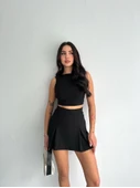 Lucky Life Tek Omuzlu Kolsuz Mini Boy Elbise - Siyah - 2