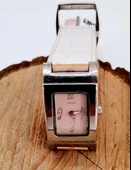 Monalisa Home CROSS Pembe-Beyaz Çevirmeli Kayışlı Bayan Saat thumbnail 1