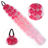 Balon Örgülü Simli Lastikli At Kuyruğu - ACM10 thumbnail 1