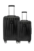 2'li Valiz Seti Polikarbon Büyük Boy – Orta Boy Valiz Parlak Siyah 1810 thumbnail 1