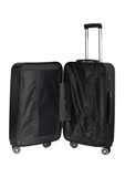2'li Valiz Seti Polikarbon Orta Boy - Kabin Boy Valiz Parlak Siyah 1810 thumbnail 8