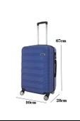 Orta Boy Valiz 4x2 Teker Mavi 1451 thumbnail 2