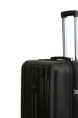 2'li Valiz Seti Polikarbon Orta Boy - Kabin Boy Valiz Parlak Siyah 1810 thumbnail 10