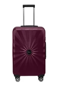 Büyük Boy %100 Polikarbon Valiz 4x2 Teker Bordo 1809 thumbnail 1