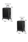 2'li Valiz Seti Polikarbon Büyük Boy – Orta Boy Valiz Siyah 1815 thumbnail 2