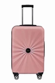 2'li Valiz Seti Polikarbon Orta Boy - Kabin Boy Valiz Rose 1809 - 5