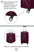2'li Valiz Seti Polikarbon Orta Boy - Kabin Boy Valiz Bordo 1809 thumbnail 3