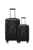 2'li Valiz Seti Polikarbon Orta Boy - Kabin Boy Valiz Siyah 1809 thumbnail 1