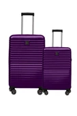 2'li Valiz Seti Polikarbon Orta Boy - Kabin Boy Valiz Mor 1811 thumbnail 1