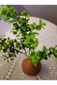 YASİMA1 ADET  MİNİK YAPRAKLI YEŞİL  YAPAY ÇİÇEK EV DEKORASYON ARANJMAN DEKOR BALKON 30 CM thumbnail 6