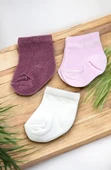Kız Bebek Pamuklu Çorap Set 3 Çift - 1