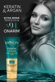 Keratin & Argan Onarıcı Şampuan 300ml + Kertin Argan Saç Bakım Kremi - 3