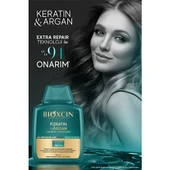 Keratin & Argan Onarıcı Şampuan 300ml + Kertin Argan Sıvı Saç Bakım Kremi - 2