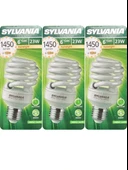 (3 Adet) Sylvania 23W (103W) 2700K (Sarı Işık) E27 Duylu (Kalın Duy) Tasarruflu Ampul - 1