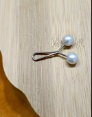 Monalisa Home Lüks Beyaz Eşarp İğnesi - 1
