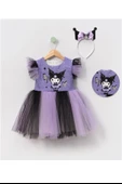 Kuromi Baskılı Kız Elbise 3/10 Yaş - 1