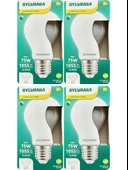 (4 Adet) Sylvania 9W (75W) 2700K (Sarı Işık) Dim Edilebilir E27 Duylu (Kalın Duy) Soft Led Ampul - 1