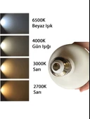 (8 Adet) Sylvania 37W 3000K (Sarı Işık) E27 Duylu (Kalın Duy) Torch Led Ampul - 5