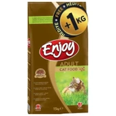 Enjoy Adult Chicken Tavuk Etli Yetişkin Kedi Maması 15+1 Kg Hediye - 1