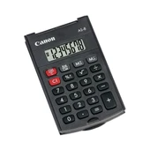 CANON AS-8 SİYAH 8 HANELİ KAPAKLI CEP TİPİ HESAP MAKİNESİ - 1